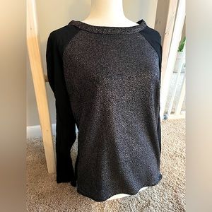 Reserved Sparkle Blouse (French) Black Silver M